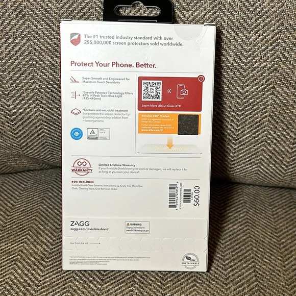 NWT ZAGG Invisible Shield GLASS XTR New iPhone 6.1” 2021/6.1” Pro 2021 - Picture 2 of 4